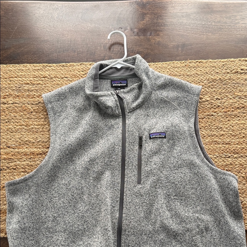 Patagonia Heather Gray Fleece Vest